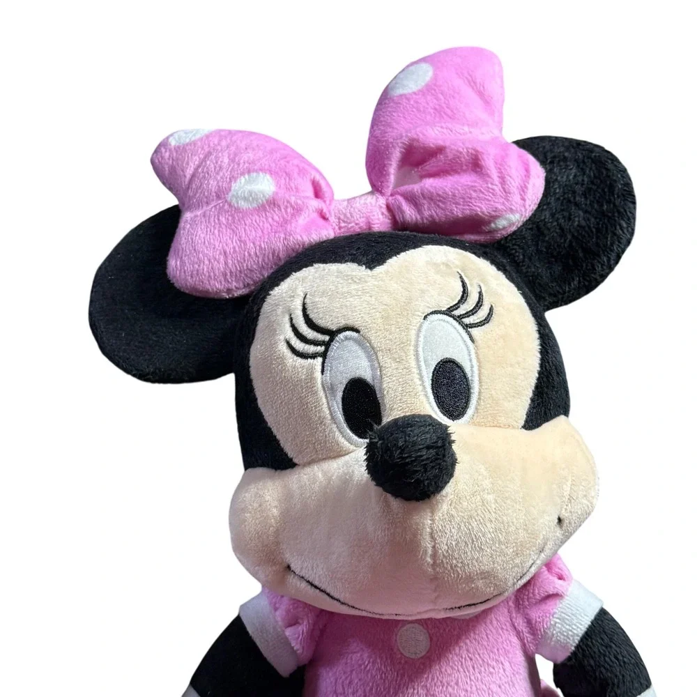 Disney Minnie Mouse‎ Plush Pink Polka Dot Dress Stuffed Animal Toy